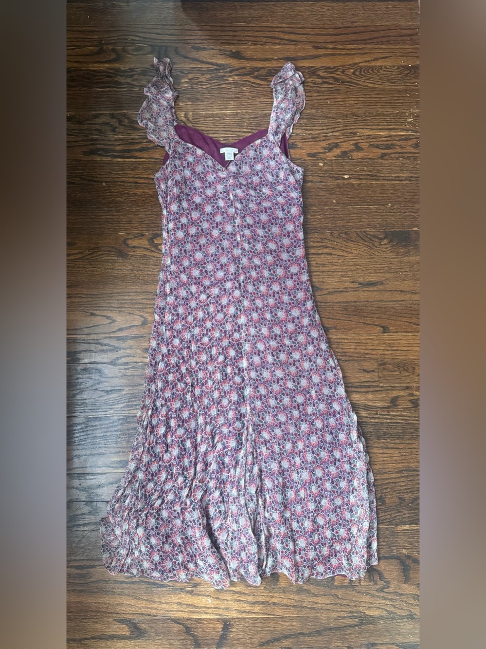 Urban Outfitters beautiful floral maxi dress with ruffle straps size XS